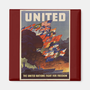 Imã Poster vintage WWII
