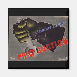 Imã Poster vintage WWII
