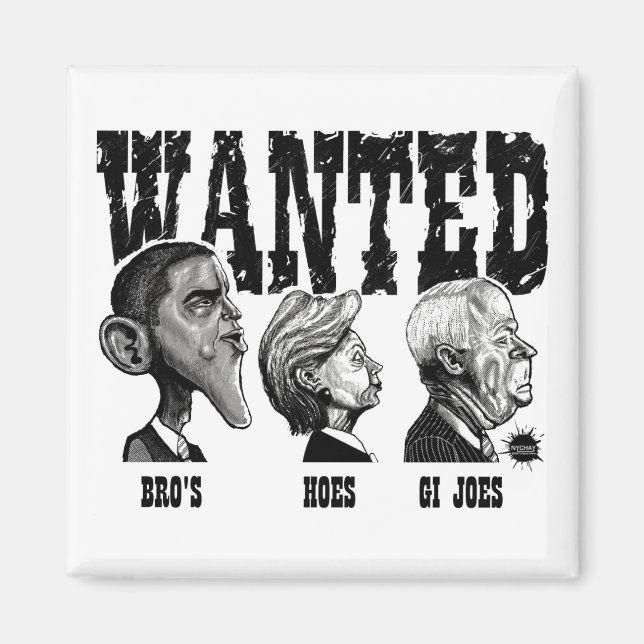 Imã Poster WANTED Magnet (Frente)