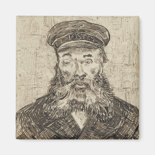 Imã Postman Joseph Roulin (Sepia Sketch) (por van Gogh