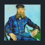 Imã Postman Joseph Roulin | Vincent van Gogh<br><div class="desc">A série de retratos de Joseph Roulin, o carteiro em Arles, de Vincent van Gogh, é uma homenagem sincera ao seu amigo próximo e confiante. Pintos entre 1888 e 1889, as obras exibiram o estilo Poste-impressionista de Van Gogh, com cores ousadas, pinceladas dinâmicas e caráter expressivo. Cada retrato reflete a...</div>