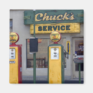 Imã Posto de gasolina velho