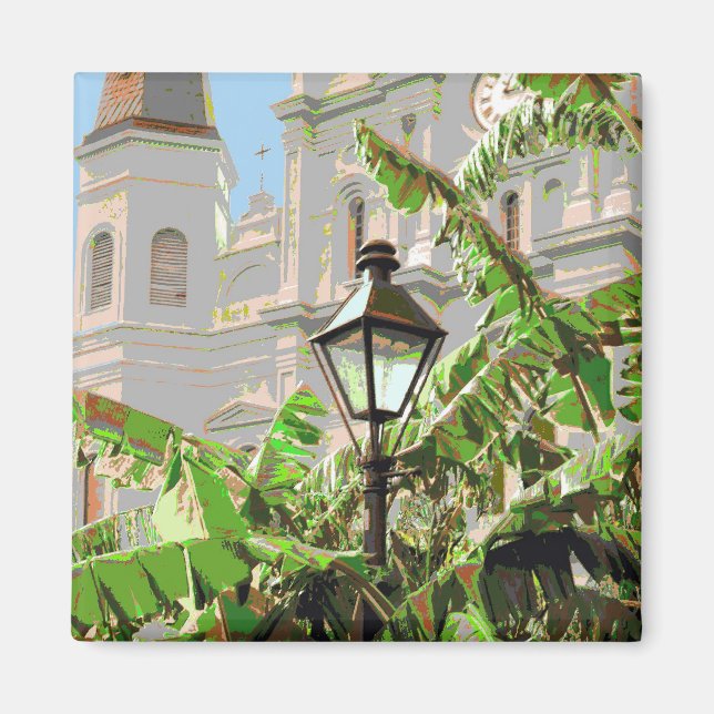 Imã Posto Lâmpada de Jackson Square (Frente)