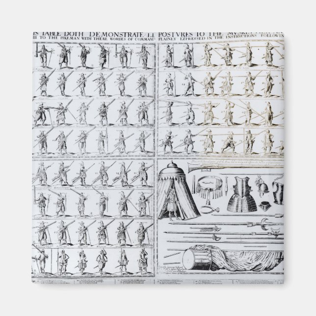 Imã Posturas para Mosqueteiros e Pikemen (Frente)