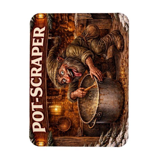 Ímã Pot Scraper Icelandic Yule Lad  (Vertical)
