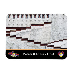 Ímã Potala Palace & Lhasa city, Tibete / Himalaia
