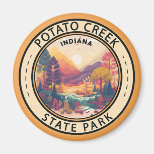 Imã Potato Creek State Park Indiana Emblem