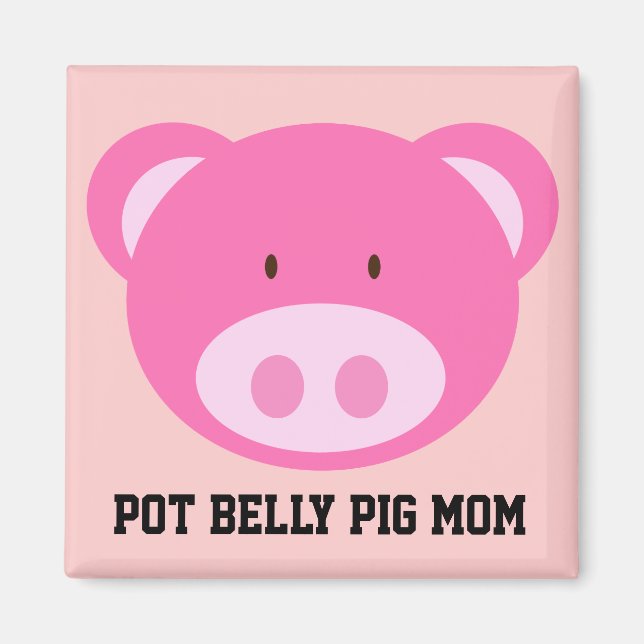Imã Pote Belly Pig Mãe (Frente)