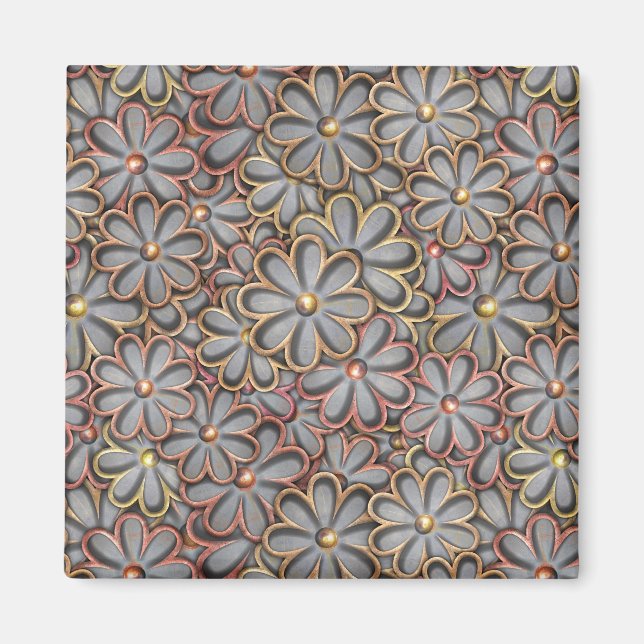 Imã Potência de Flor Steampunk (Frente)