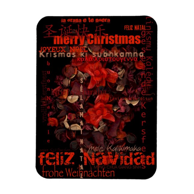 Ímã Potpourri World Christmas Navidad Noel P Magnet (Vertical)
