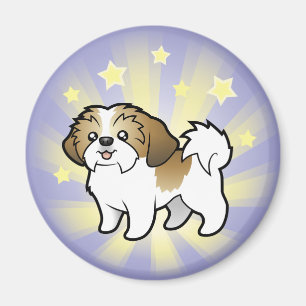 Imã Pouca estrela Shih Tzu (filhote de cachorro