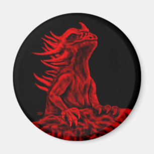 Imã Pouco dragão vermelho