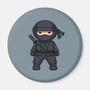 Imã Pouco guerreiro de Ninja no cinza