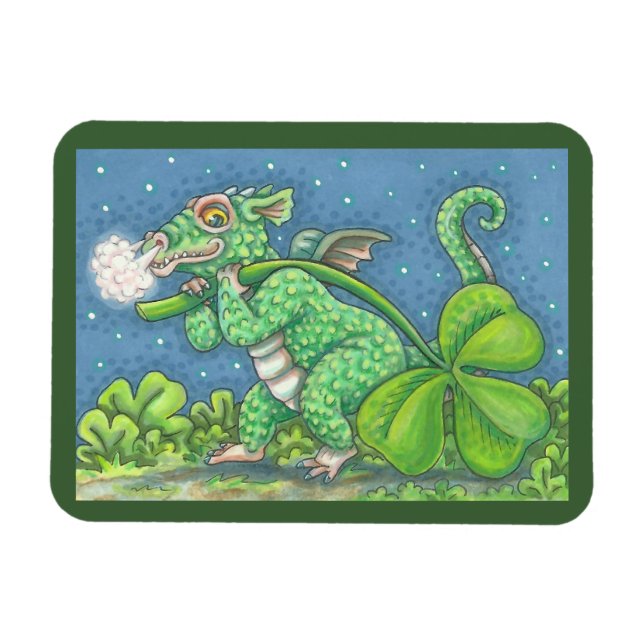 Ímã POUCO IRLANDÊS DRAGON Fantasy MAGNET Green (Horizontal)