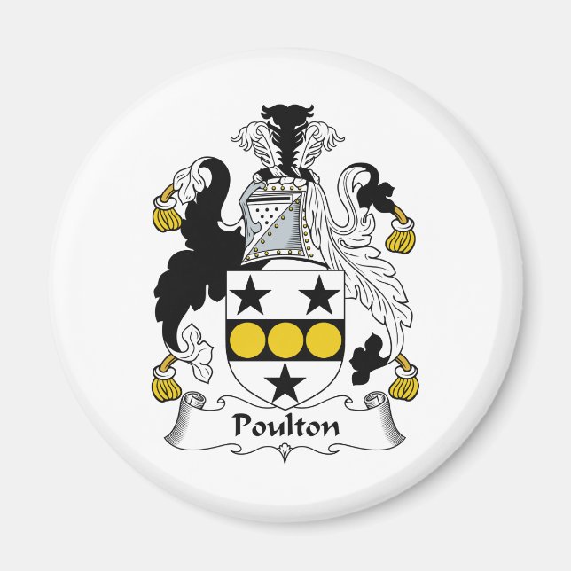 Imã Poulton Family Crest (Frente)