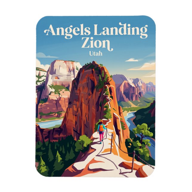 Ímã Pouso dos Anjos Zion EUA (Vertical)