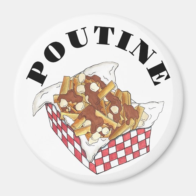 Imã Poutine Quebec Canadá Comida francesa Fries (Frente)