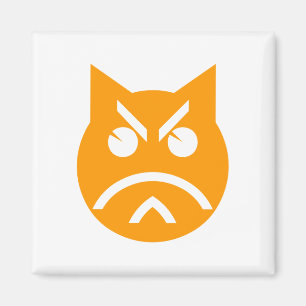 Imã Pouting Emoji Cat