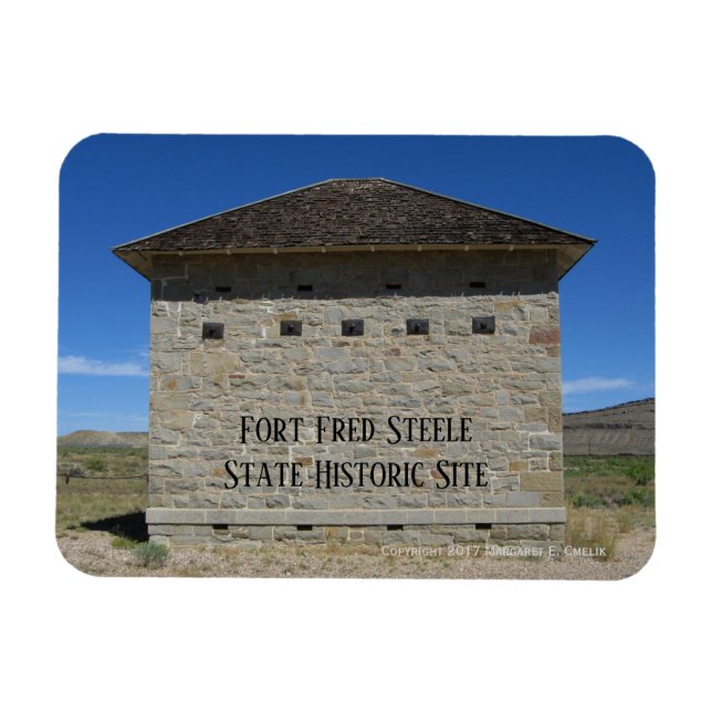 Ímã Powder Magazine, Fort Fred Steele, local histórico (Horizontal)
