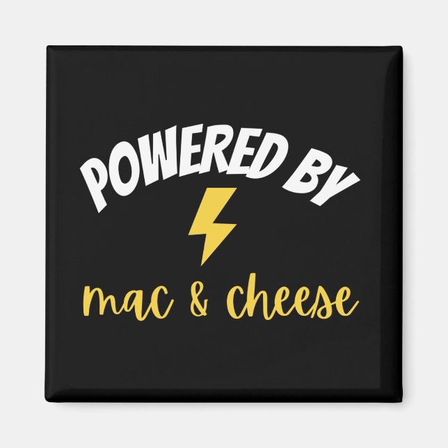 Imã Powered By Mac and Cheese (Frente)