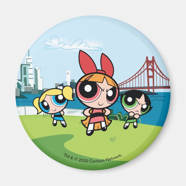 Imã Powerpuff Girls Super Fierce (Frente)