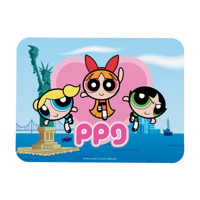 Ímã Powerpuff Girls Team Incrível (Horizontal)