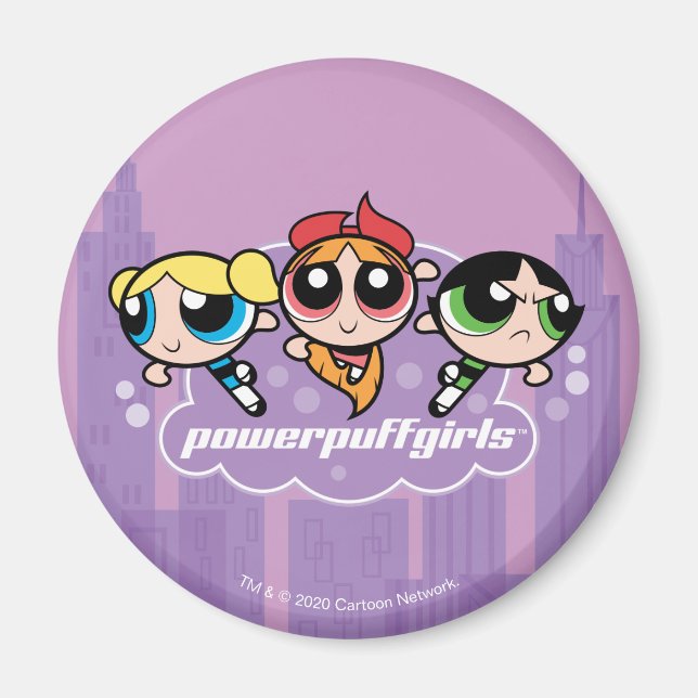 Imã Powerpuff Girls Team Logo (Frente)