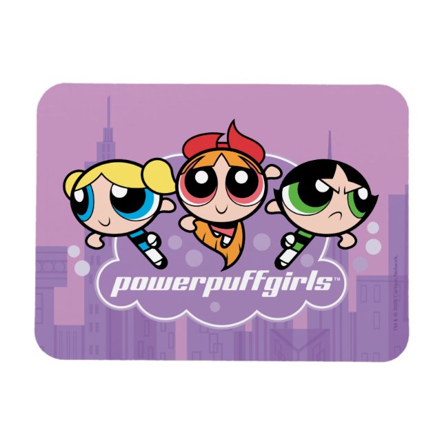 Ímã Powerpuff Girls Team Logo (Horizontal)