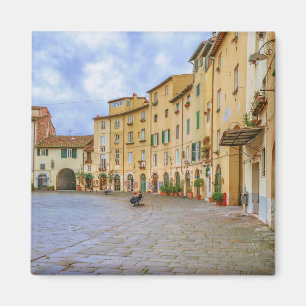 Imã Praça Anfiteatro, cidade de Lucca, Italia