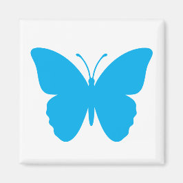 Imã Praça da Borboleta Azul em Forma Quadrada