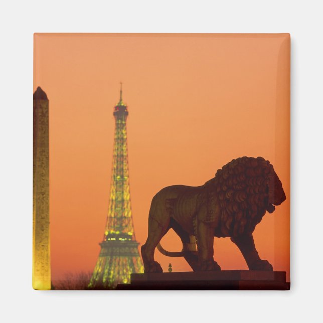 Imã Praça da Concórdia; Torre Eiffel; Obelisco; (Frente)