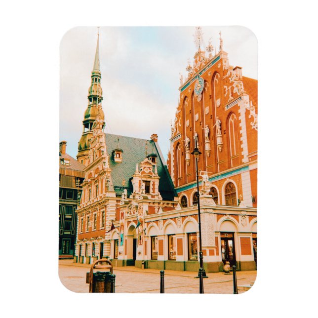 Ímã Praça da Prefeitura de Riga (Vertical)