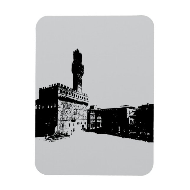 Ímã Praça da Senhoria em Florença, Itália Central (Vertical)