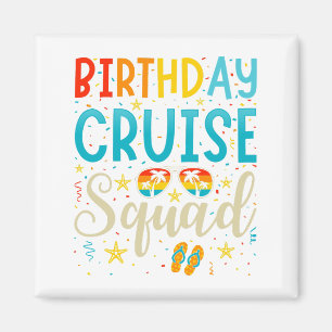 Imã Praça das Férias Cruzadas de Birthday Cruise Squad