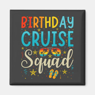 Imã Praça das Férias Cruzadas de Birthday Cruise Squad