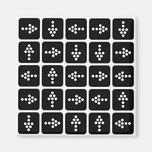 Imã Praça de seta LED (Frente)