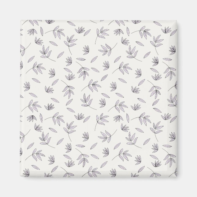 Imã Praça Floral Primavera do Padrão de Flor (Frente)