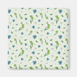 Imã Praça Floral Primavera do Padrão de Flor