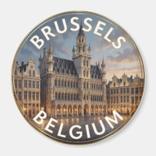 Imã Praça Grande Arquitetura Histórica Bruxelas Bélgic