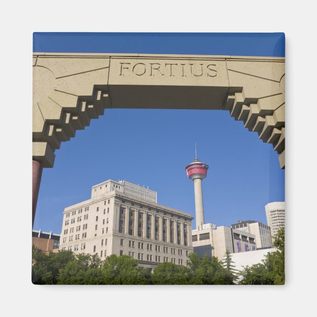 Imã Praça Olímpica e Torre de Calgary, Alberta, Canadá (Frente)