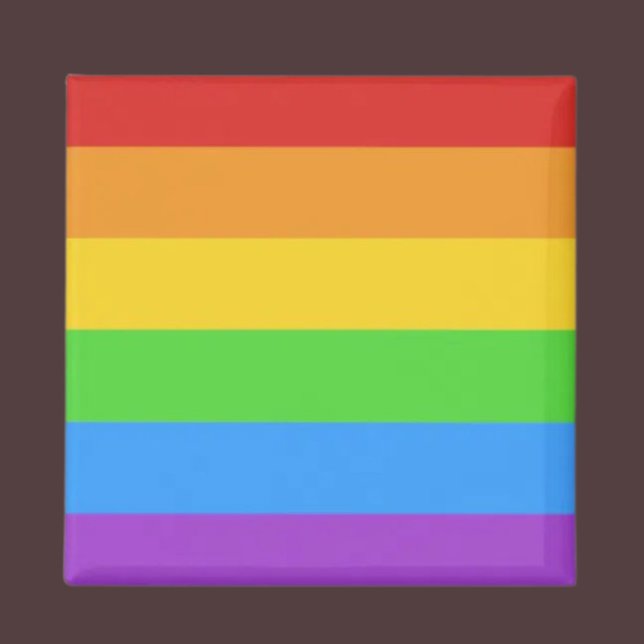 Imã Praça Orgulhosa: Bandeira Arco-íris (Criador carregado)