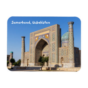 Ímã Praça Registan ao pôr do sol - Samarkand, Usbequis