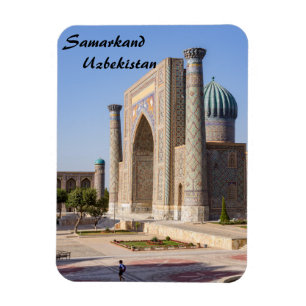 Ímã Praça Registan ao pôr do sol - Samarkand, Uzbequ