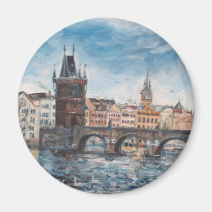 Imã Prag - pintura da ponte de Charles