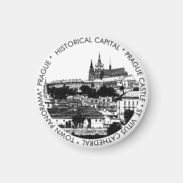 Imã Praga, Cidade Histórica, Castelo - Arte Checa (Frente)