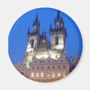 Imã Praga em a noite