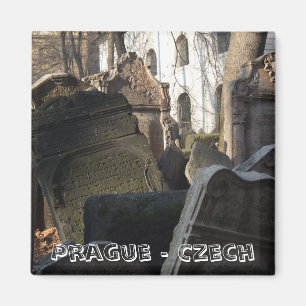Imã Praga, pedra judaica do cemitério (Imã de gelade