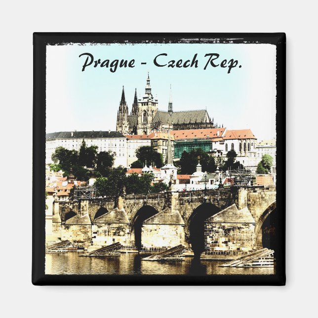 Imã Praga - Ponte Charles, Castelo (Magnet) (Frente)