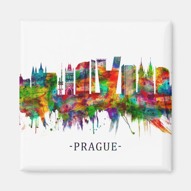 Imã Praga República Checa Skyline (Frente)