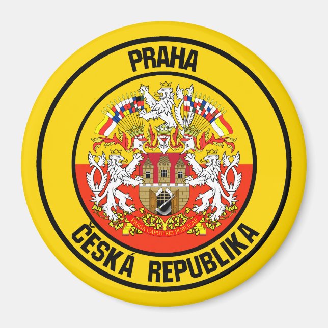 Imã Praga Round Emblem (Frente)